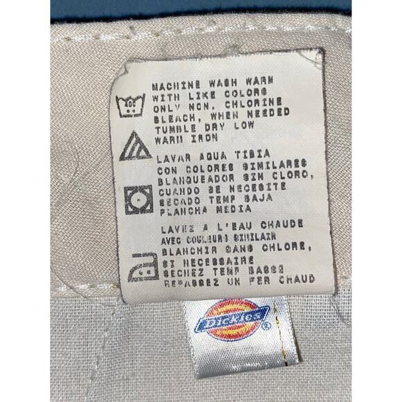 Dickies 46x30 Loose Fit Straight Leg sturdy Twill Work Pants Khaki 5 pockets - Picture 8 of 9